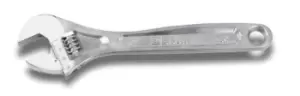 Image of Beta Tools 111 150 Chrome-Plated Adjustable Wrench 6" with Scale 001110015