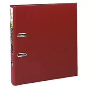 image of Prem'touch Lever Arch File A4+ PP S50mm, 2 Rings, Burgundy, Pack of 10