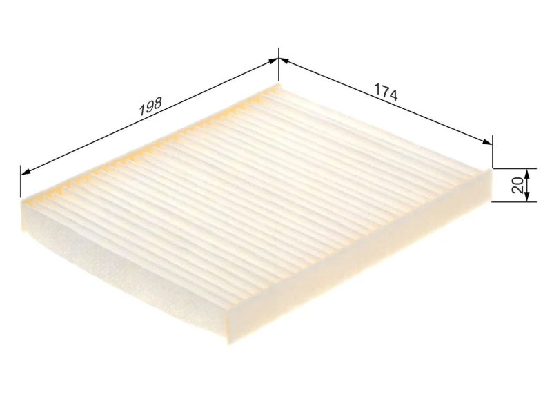 Image of Pollen filter Bosch 1 987 435 128
