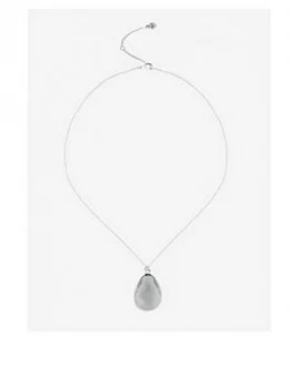 Image of Mint Velvet Hammered Short Necklace - Silver