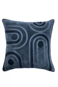 image of 'Delaunay' Cotton Velvet Cushion