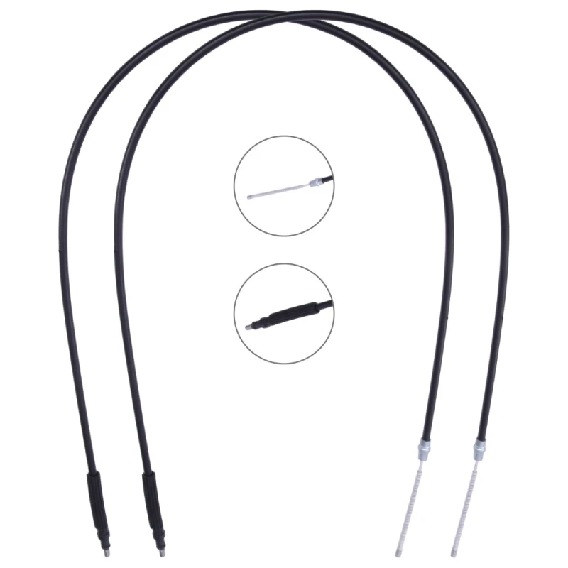 Image of RIDEX 124C1472 Brake Cable Right, 1500/1310mm Cable,parking brake (124)