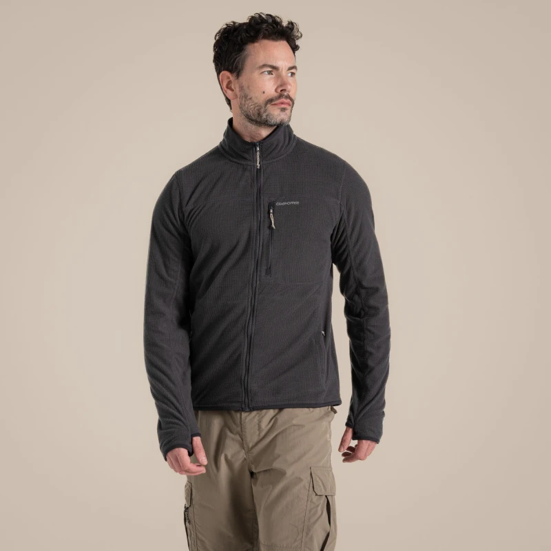Image of Craghoppers Craghoppers Men NosiLife Spry' Full Length Zip Jacket in Mid Grey Size: 2X-large Mid Grey XXL Male 5063260000864