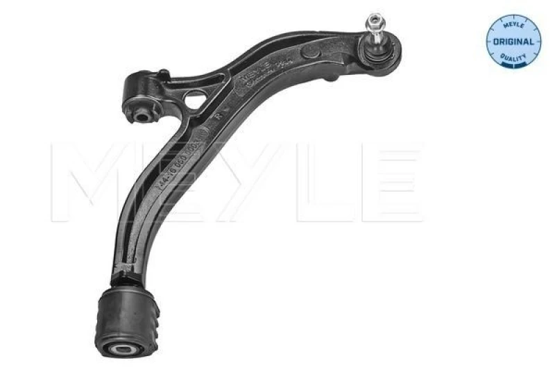 Image of MEYLE 44-16 050 0008 Suspension arm Control Arm, Cast Steel, Original Quality, Front Axle Right, with rubber mount Cast Steel Track Control Arm (273)