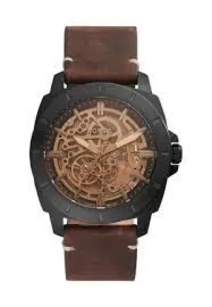 Image of Fossil Mens Privateer Sport Chronograph Leather Watch - Brown