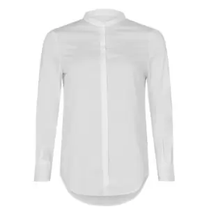 Image of Boss Befel Collarless Blouse - White