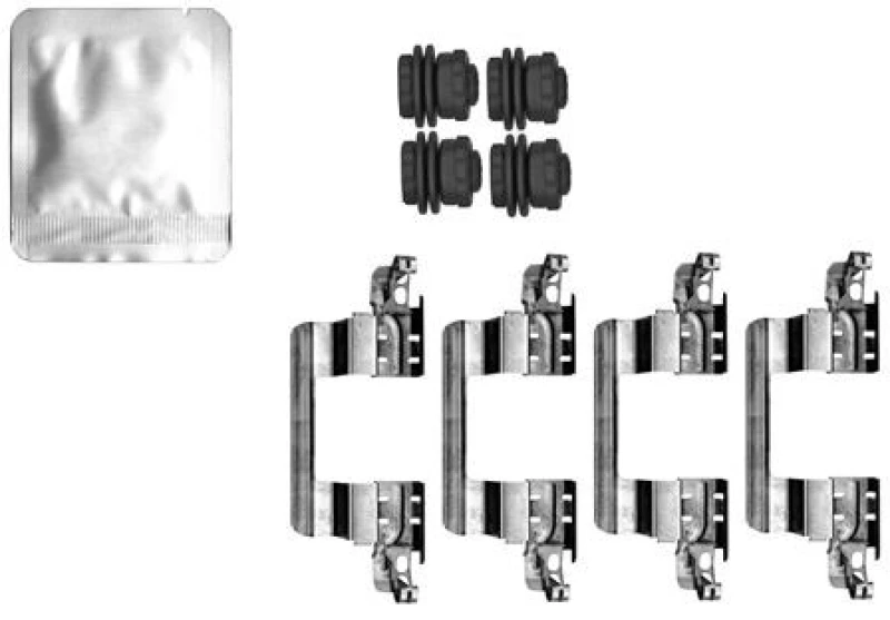 Image of Brake pad fitting kit TEXTAR 82563200
