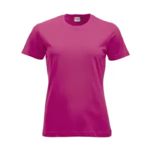 Image of Clique Womens/Ladies New Classic T-Shirt (L) (Bright Cerise)