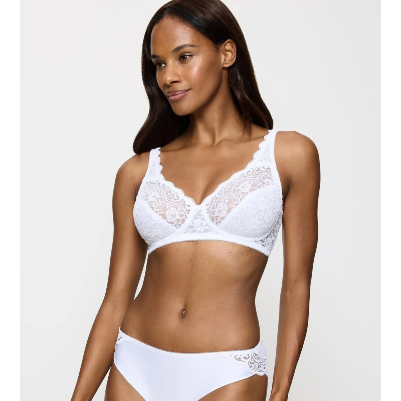 Image of Triumph Amourette Non-Underwired Bra White Polyamide 40B