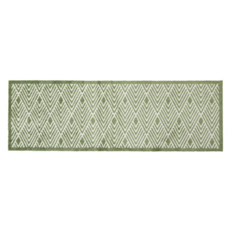 Image of JVL Mega Mat Entrance Runner Geo 57x150cm Door Mats 57x150cm Green 40707315057