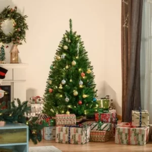 Image of Christmas Time 5FT Prelit Artificial Christmas Tree w/ Warm White Light Home Xmas Decoration