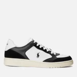 Image of Polo Ralph Lauren Mens Court Lux Leather Trainers - UK 10