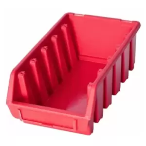 Image of Ergo l Box Plastic Parts Storage Stacking 116x212x75mm - Colour Red - Pack of 10