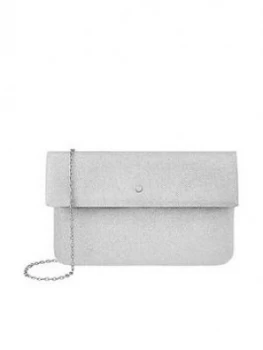 Accessorize Foldover Clutch - Silver