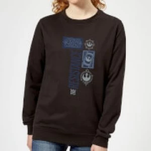 Image of Star Wars The Resistance Black Womens Sweatshirt - Black