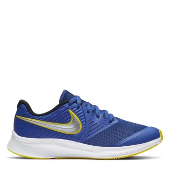 image of Nike Star Runner 2 Junior Trainers - Blue</b>, Size 5.5