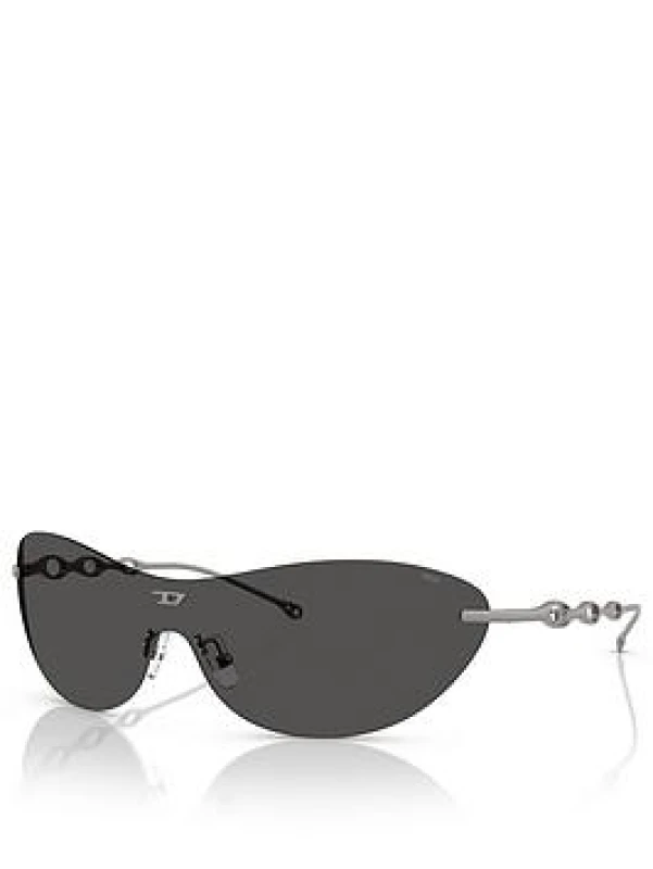 Image of Diesel 0Dl1006 Oval Sunglasses Black WK9ZL Female