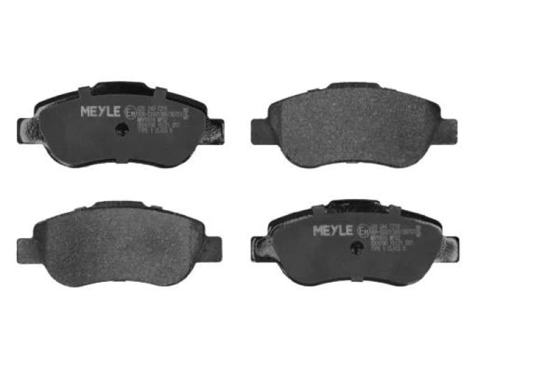 Image of MEYLE 025 240 7218 Brake pad set Front Axle, incl. wear warning contact, Original Quality, with anti-squeak plate Brake Pad Set,disc brake (402)
