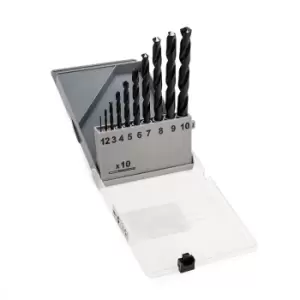 image of Makita P-23765 Straight Shank Deltagon Drill Bit Set 10 Piece (1-10MM)