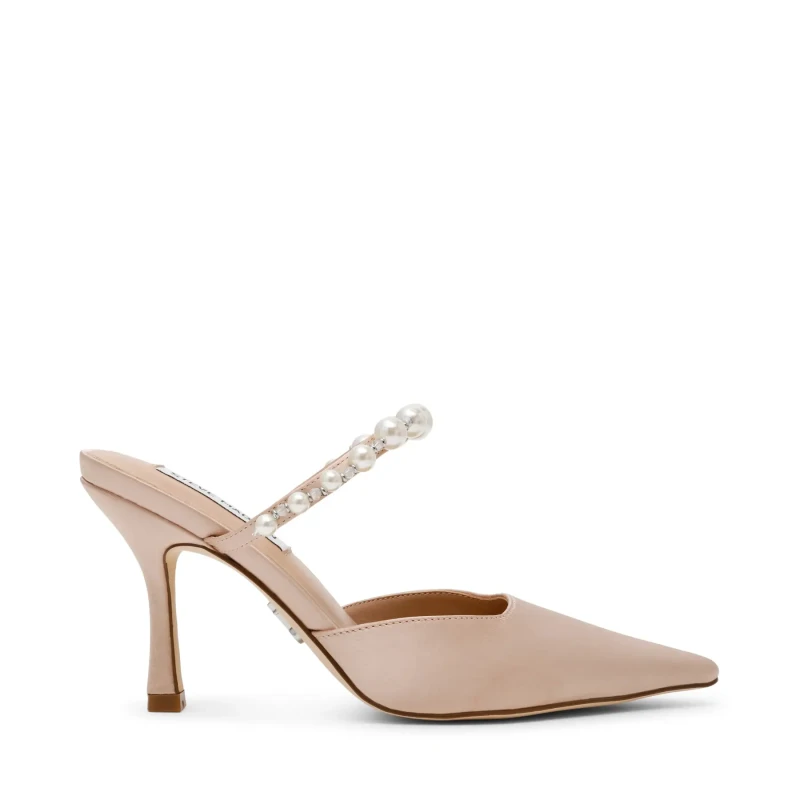 Image of Steve Madden Womens heeled mules Steve Madden Brecki-P Beige Female 37