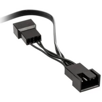 Image of PC fan Y cable [1x PC fan socket 4-pin - 2x PC fan socket 4-pin] 35.00cm Black Kolink