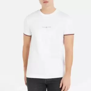 Image of Tommy Hilfiger Tommy Logo Cotton-Jersey T-Shirt - M