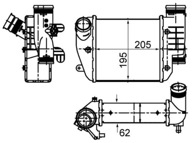 Image of Intercooler MAHLE CI 484 000S
