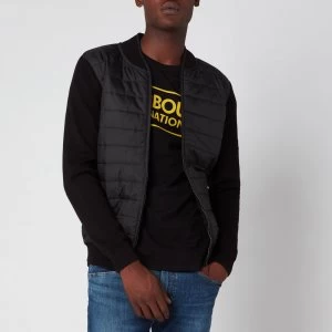 Image of Barbour International Mens Baffle Zip Through Jacket - Black - XL