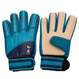 image of Tottenham Hotspur FC Childrens/Kids Delta Goalkeeper Gloves (One Size) (Blue/Cream/Navy)