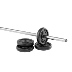 Image of York 4 x 2.5kg Black Cast Iron 1Inch Plates