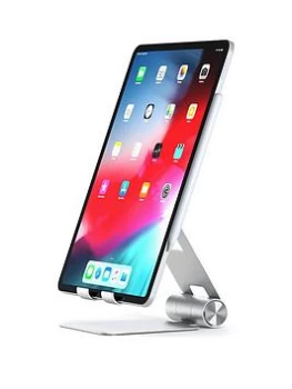 image of Satechi R1 Adjustable Notebook & Tablet Travel Stand Silver