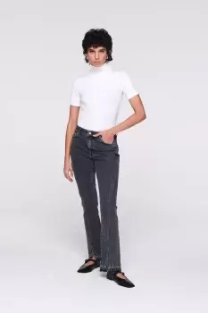 Image of Hagan Slim Split Jean, Washed Black / 26