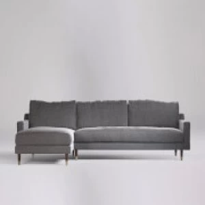 Image of Swoon Reiti Smart Wool Corner Sofa - Left Hand Side - Corner Sofa - Pepper