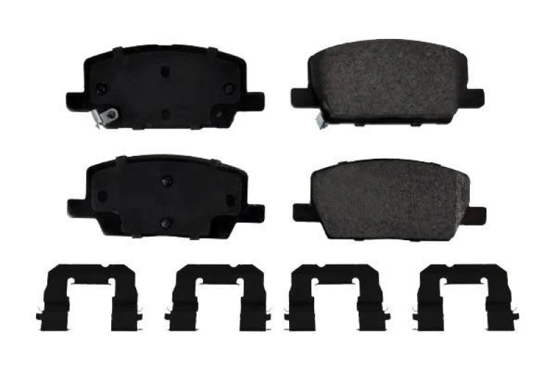 Image of SWAG 33 10 3825 Brake pad set Front Axle, with acoustic wear warning, with fastening/mounting material, with fastening material Brake Pad Set,disc br