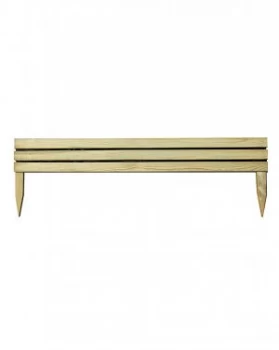 Image of Forest Garden Forest Slatted Edging 120cm 3pk Wood