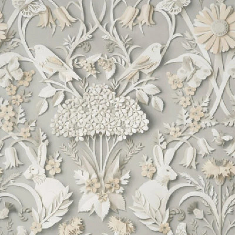 Image of Fine Decor Woodland Soft Grey Wallpaper FD42952