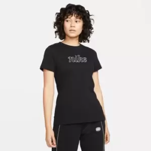 Image of Logo Print Sports T-Shirt in Cotton and Regular Fit
