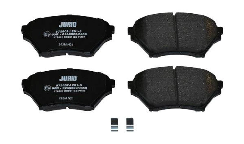 Image of JURID 572597J Brake pad set not prepared for wear warning indicator, without accessories Brake Pad Set,disc brake (402)