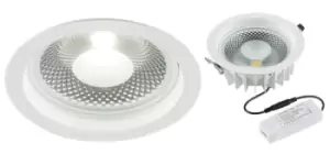 image of KnightsBridge 230V 15W COB LED Recessed Commercial Downlight 4000K