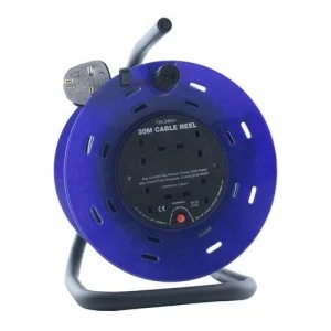 Image of Pro-Elec 20M 4G Extension Reel on Metal Frame