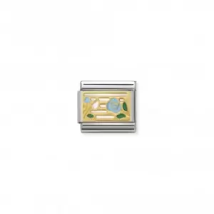 Image of Composable Classic Plates Gold Roses On Pentagram Link 030284/14