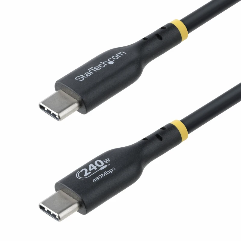 Image of StarTech.com USB-C Charging Cable, 240W PD Black 3m USB2EPR3M