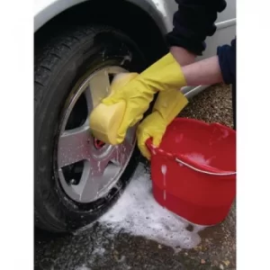 Image of Shield Household Rubber Medium Gloves Yellow GR03