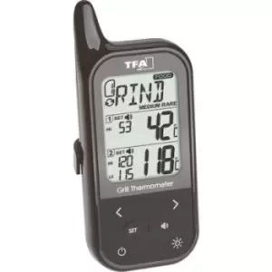 image of TFA Dostmann 14.1511.01 BBQ thermometer Alarm, Corded probe, Oven and core temperature