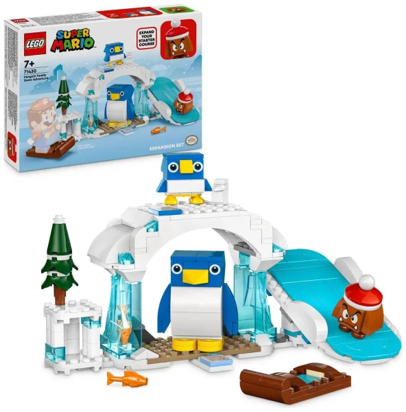 image of LEGO Super Mario Penguin Family Snow Adventure Set 71430