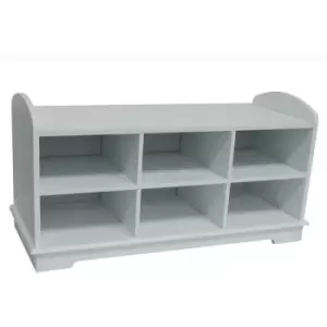 image of Hallway / Bedroom Shoe Storage Bench - White - White - Watsons