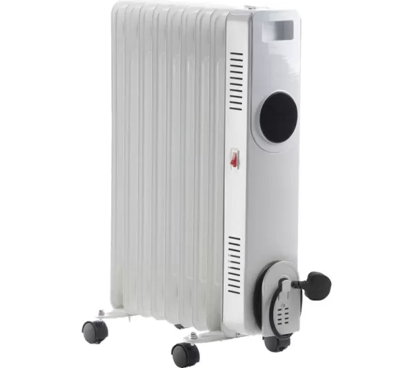 image of Daewoo HEA1890GE Portable Oil-Filled Radiator - White