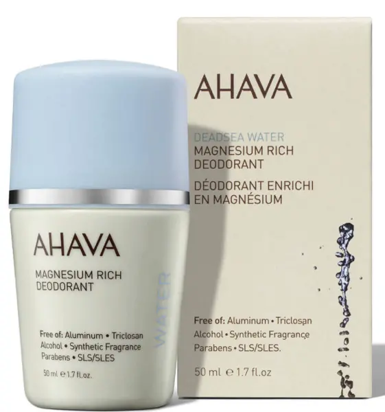 image of Ahava Dead Sea Water Magnesium Rich Deodorant Roll On Deodorant For Her 50ml