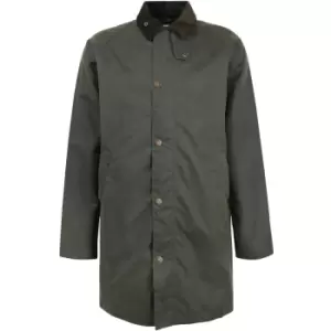 Image of Barbour Mens Macklow Wax Jacket Fern Large