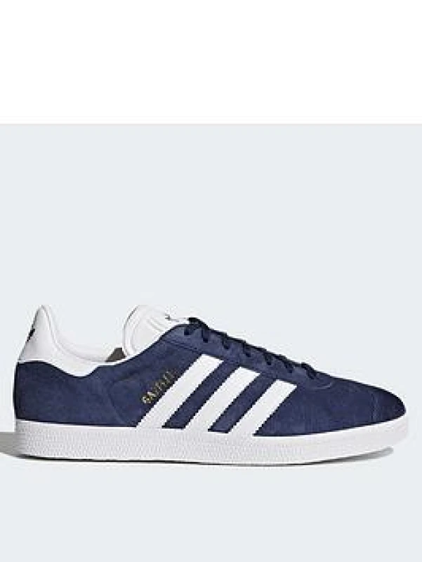 Image of (7.5) adidas Gazelle BB5480 Women DGH Solid Grey / White / Gold Metallic